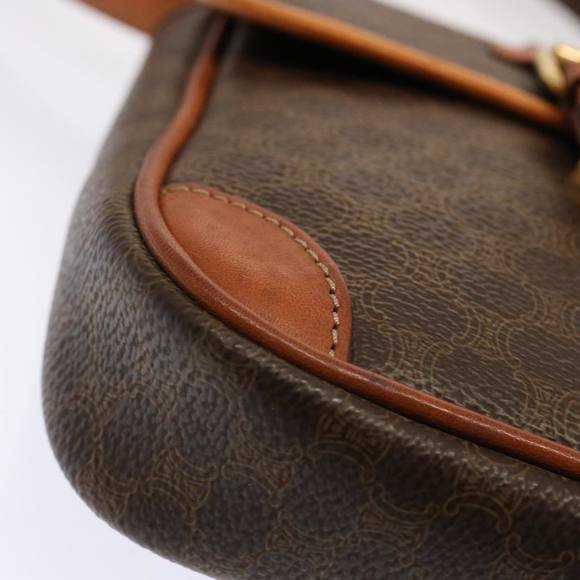 CELINE Macadam Canvas Shoulder Bag PVC Brown Auth ep3998 - Picture 10 of 16